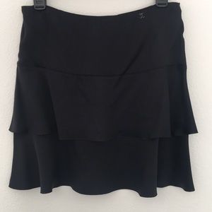 COPY - CHANEL 100% silk ruffle skirt